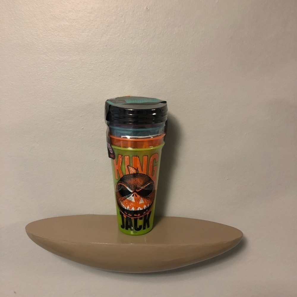 Zak! The Nightmare Before Christmas 4-pack glow in the dark tumblers.  Halloween